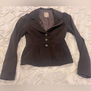 Classic chocolate brown color Nanette Lepore blazer